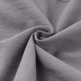 Large cotton hemp V-neck dress