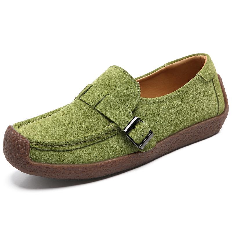 Suede Loafers Women Flats