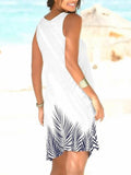 Print Sleeveless Casual Vacation Dresses